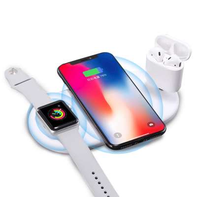 UCABLE Free Shipping 10W Qi 3 in 1 Fast Wireless Charger