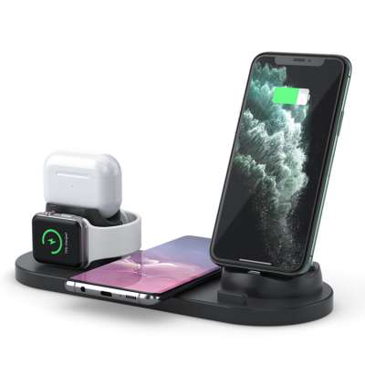 Multifunctional Mobile Phone Wireless Charging Station Travel Desktop For Smartphone Watch Charging Station