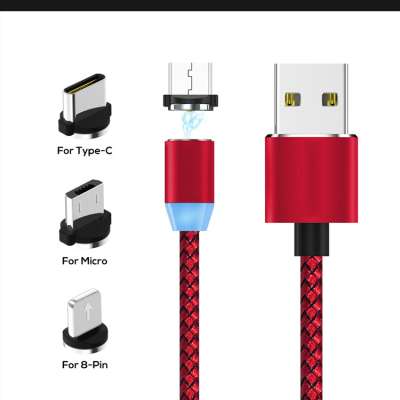 Free postage High Speed Phone Charger Type-C USB-C Connector 3 in 1 Magnetic Charger Cable